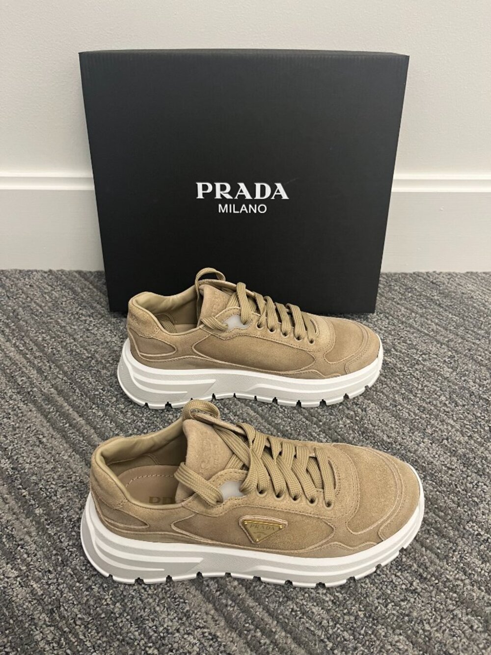 Prada Calzature Donna Suede Sneaker